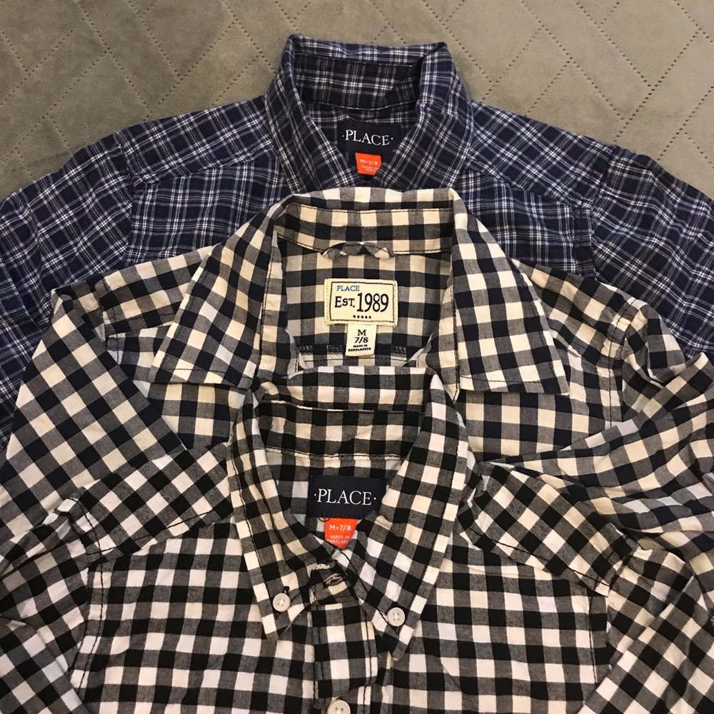 EUC Boys TCP Set of 3 Collared button-down shirts